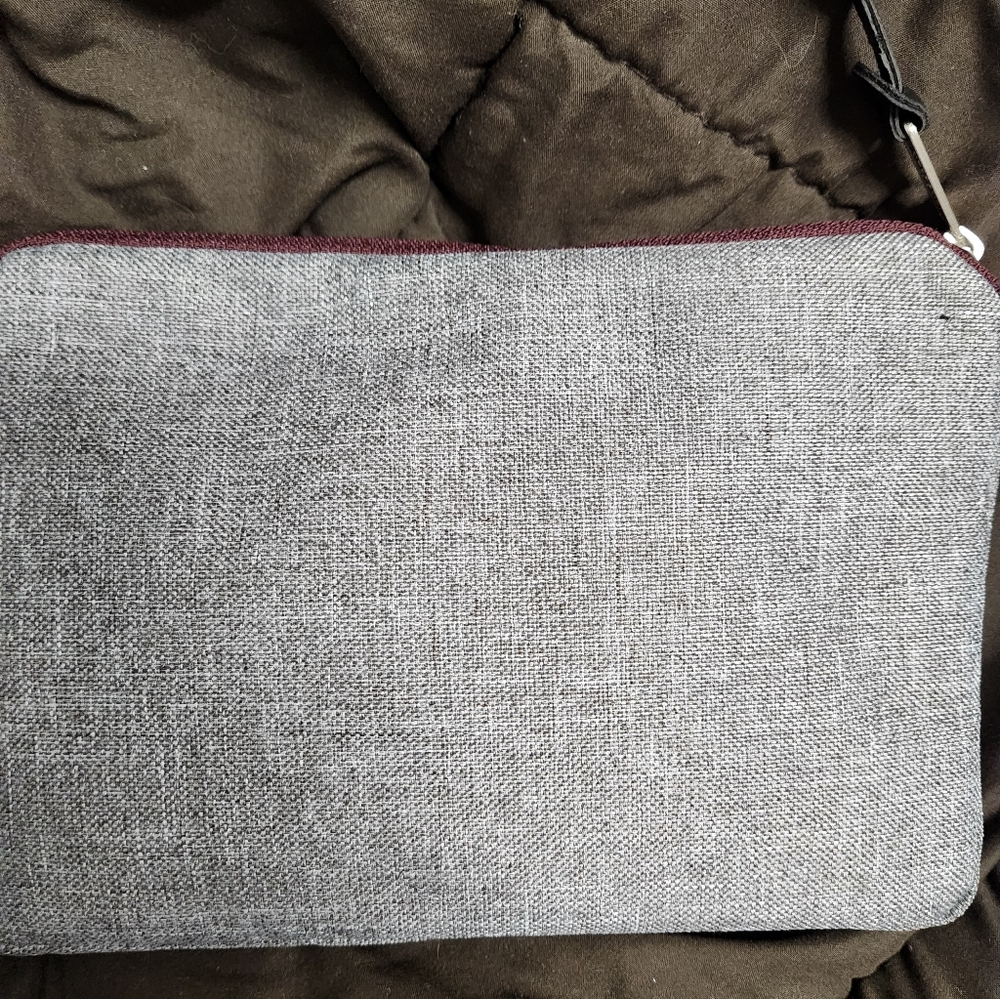 Herschel Supply Company Gray and Brown Toiletry Bag Filled With Goodies! - Picture 8 of 12